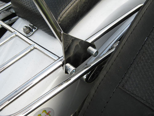 Спинки пасажирські з багажником на мотоцикл Yamaha Drag Star XVS 400, 650 А Castom
