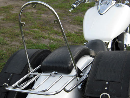 Спинки пасажирські з багажником на мотоцикл Yamaha Drag Star XVS 400, 650 А Castom