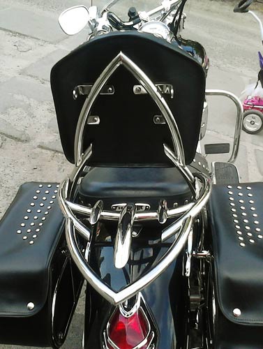 Спинки пасажирські з багажником на мотоцикл Honda VTX 1800S
